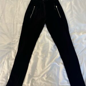 Rag & Bone Black Jogger Pants with Zipper Pockets